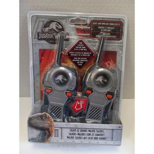 Jurassic World New In Package Light Sound Walkie Talkie 500 Range